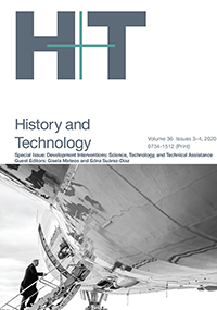 Cover image for History and Technology, Volume 36, Issue 3-4, 2020