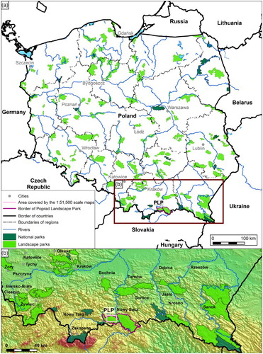 Figure 1. Location of the PLP, Poland (Reprinted Applied Geography, 31, A.M. Tomczyk, Copyright (Citation2011), with permission from Elsevier).