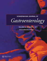Cover image for Scandinavian Journal of Gastroenterology, Volume 54, Issue 7, 2019