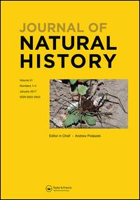 Cover image for Journal of Natural History, Volume 51, Issue 9-10, 2017