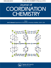 Cover image for Journal of Coordination Chemistry, Volume 72, Issue 3, 2019