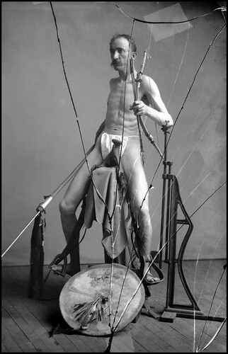 Figure 15. BAE ethnologist, Frank Hamilton Cushing, posing for the ‘Mounted Warrior’ mannequin for the World’s Columbian Exposition (Chicago World’s Fair) 1893. National Anthropological Archives, Smithsonian Institution (GN_08250).