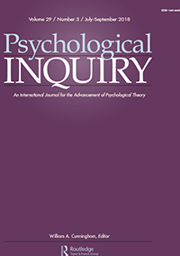 Cover image for Psychological Inquiry, Volume 29, Issue 3, 2018