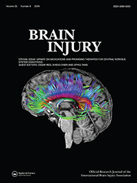 Cover image for Brain Injury, Volume 33, Issue 6, 2019