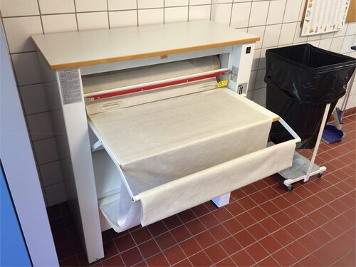 Figure 7. A modern wringer dryer in a laundry room.[Citation5]