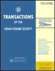 Cover image for Transactions of the Indian Ceramic Society, Volume 71, Issue 3, 2012