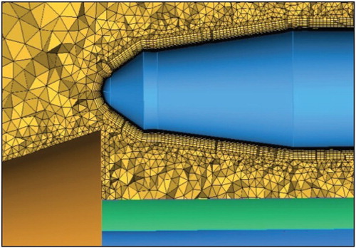 Figure 7. Local mesh for the submunition.