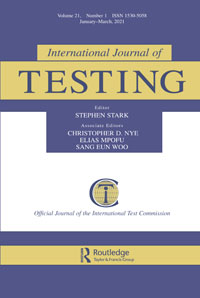 Cover image for International Journal of Testing, Volume 21, Issue 1, 2021