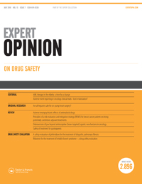 Cover image for Expert Opinion on Drug Safety, Volume 15, Issue 7, 2016
