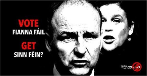 Figure 1. Example of a negative political ad created by Fine Gael.