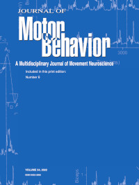 Cover image for Journal of Motor Behavior, Volume 54, Issue 6, 2022