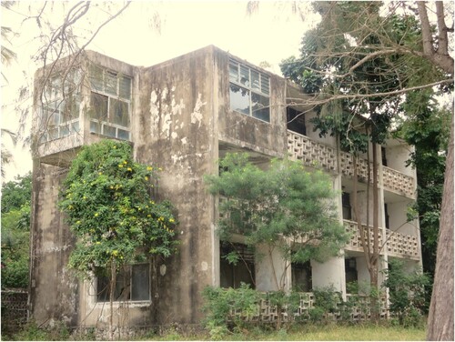 Figure 1. Ruins of the Two Fishes Hotel on Diani Beach, Kenya, 2019. Photo by Franziska Fay.