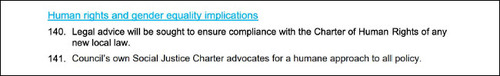 Figure 1. Extract from Yarra City Council Meeting Agenda (7 September 2021) 365.