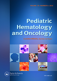 Cover image for Pediatric Hematology and Oncology, Volume 33, Issue 4, 2016