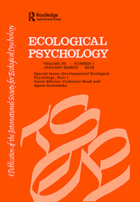 Cover image for Ecological Psychology, Volume 30, Issue 1, 2018