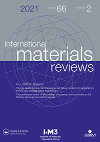 Cover image for International Materials Reviews, Volume 66, Issue 2, 2021
