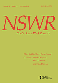 Cover image for Nordic Social Work Research, Volume 12, Issue 4, 2022