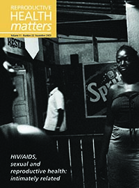 Cover image for Sexual and Reproductive Health Matters, Volume 11, Issue 22, 2003