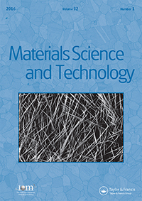Cover image for Materials Science and Technology, Volume 32, Issue 1, 2016