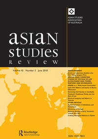 Cover image for Asian Studies Review, Volume 42, Issue 2, 2018