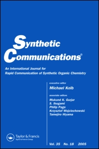 Cover image for Synthetic Communications, Volume 31, Issue 13, 2001