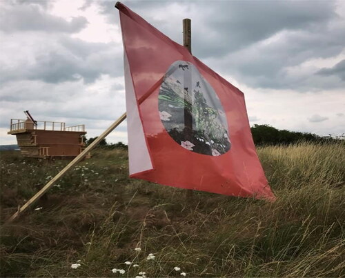 Figure 6. The finished sculpture on display in the park image captured by an Urban Wilderness facilitator.