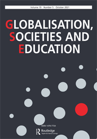 Cover image for Globalisation, Societies and Education, Volume 19, Issue 5, 2021