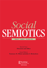 Cover image for Social Semiotics, Volume 31, Issue 5, 2021