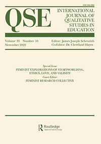 Cover image for International Journal of Qualitative Studies in Education, Volume 35, Issue 10, 2022