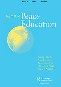 Cover image for Journal of Peace Education, Volume 20, Issue 1, 2023