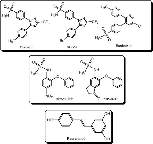 Figure 1. Different classes of selective COX-2 inhibitors.