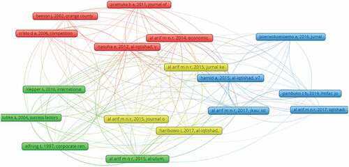 Figure 8. Co-citation network of references.