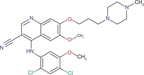 Figure 1 Structure of bosutinib.