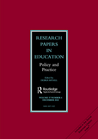 Cover image for Research Papers in Education, Volume 37, Issue 6, 2022