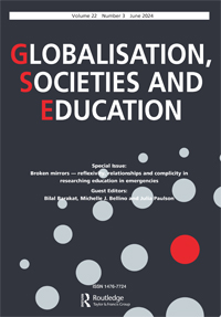 Cover image for Globalisation, Societies and Education, Volume 22, Issue 3, 2024