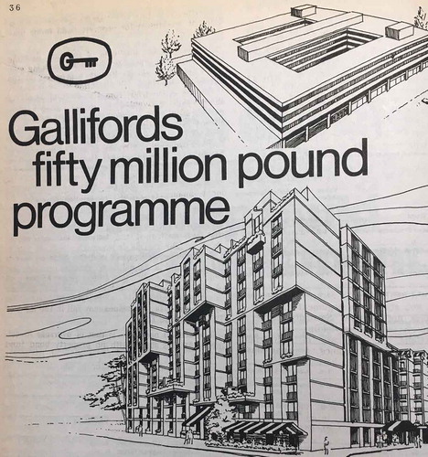 Figure 2. Gallifords advertising a freshly-erected hotel building in Amsterdam, mid-1970s
