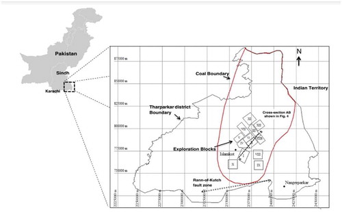 Figure 2. Location map of Thar Lignite Field, Pakistan