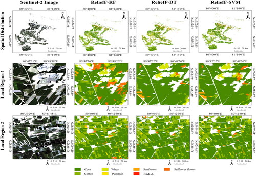 Figure 7. Classification results of feature optimization model based on ReliefF in 2022.