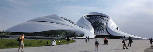 Figure 2. Radical form design – Harbin grand theatre, 2014