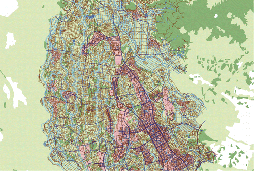 Figure 8. GIS base map of Tsukuba City.