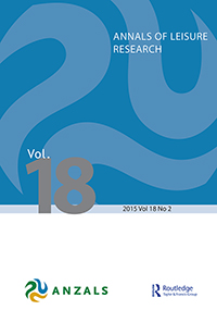 Cover image for Annals of Leisure Research, Volume 18, Issue 2, 2015