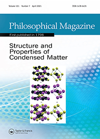 Cover image for Philosophical Magazine, Volume 101, Issue 7, 2021