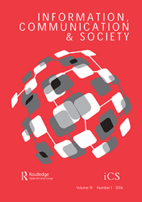 Cover image for Information, Communication & Society, Volume 19, Issue 1, 2016