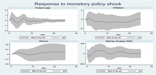 Figure 4. Response of key variables to monetary policy.