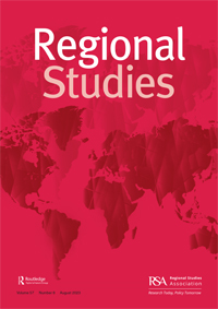Cover image for Regional Studies, Volume 57, Issue 8, 2023