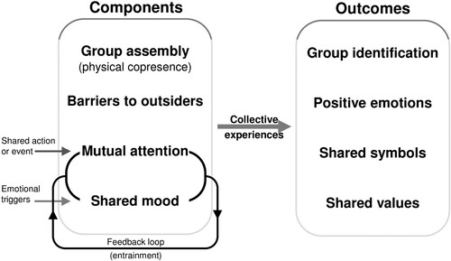 Figure 1. Collins’s interaction ritual model (adapted from 2004).