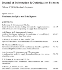 Cover image for Journal of Information and Optimization Sciences, Volume 42, Issue 7, 2021