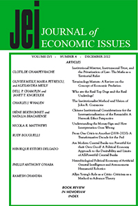 Cover image for Journal of Economic Issues, Volume 56, Issue 4, 2022