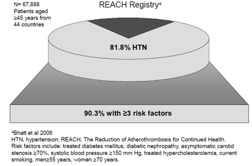 Figure 2 Most hypertensive patients have additional risk factors (CitationBhatt et al 2006).