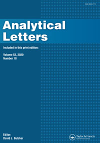 Cover image for Analytical Letters, Volume 53, Issue 18, 2020